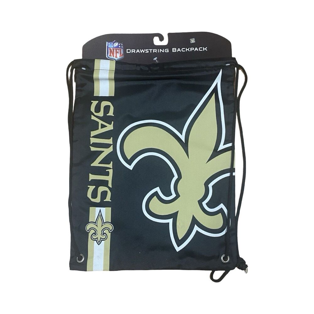NFL New Orleans Saints Drawstring Backpack Gym bag